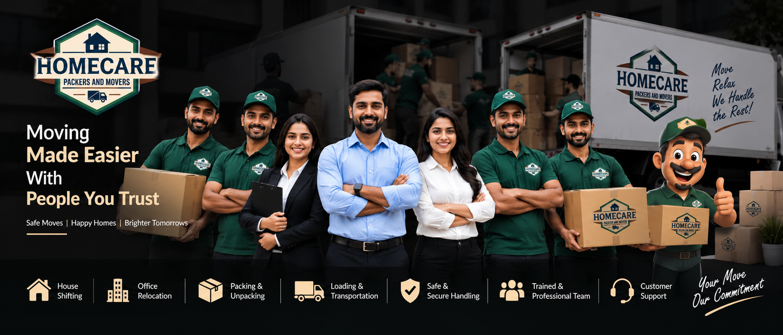 Home 1 HOMECARE PACKERS AND MOVERS